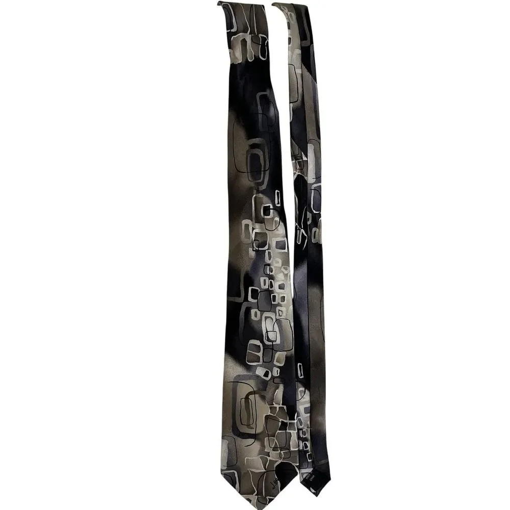 Vintage J Garcia Arches Silk Tie Limited Collection Abstract Geometric 2000s